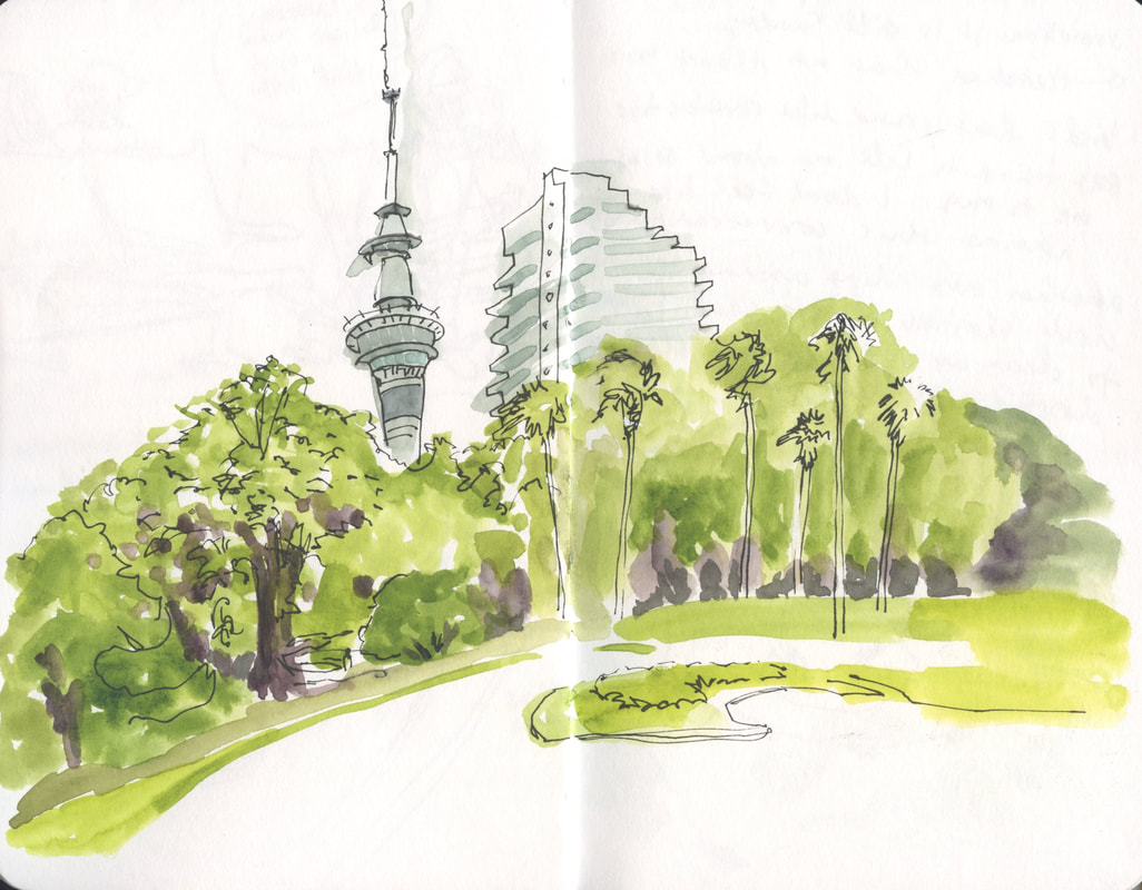 Why use a big sketchbook? I'm still sketching in Auckland 